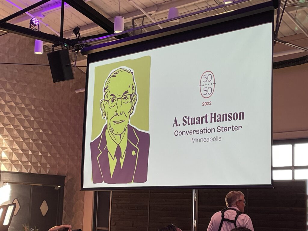 Stuart Hanson Pollen 50 over 50 Awards Ceremony